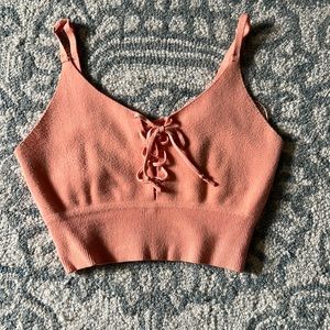 Peach crop top Superdown